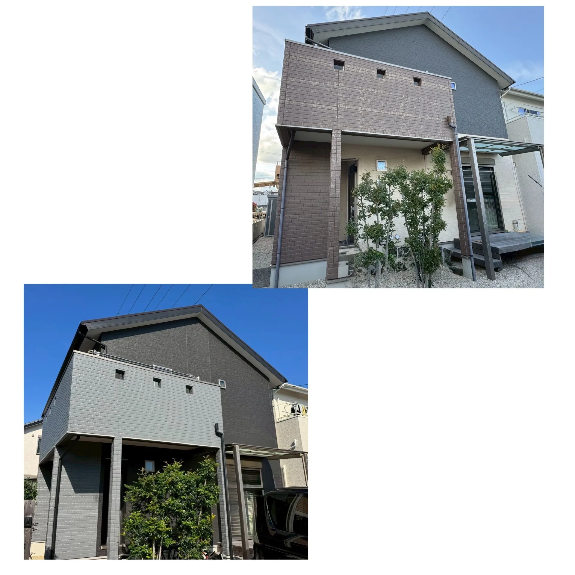 洗練された印象の外壁になりました