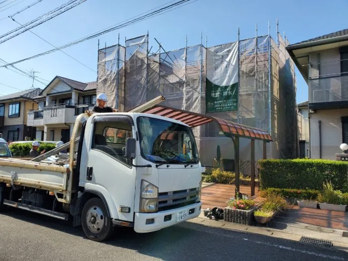 四日市市 塗替え塗装工事スタート😃